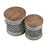 Atlas Lighting Parla Accent Table, Set of 2, Galvanized