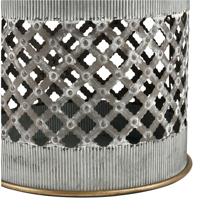 Atlas Lighting Parla Accent Table, Set of 2, Galvanized