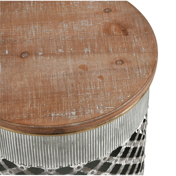 Atlas Lighting Parla Accent Table, Set of 2, Galvanized