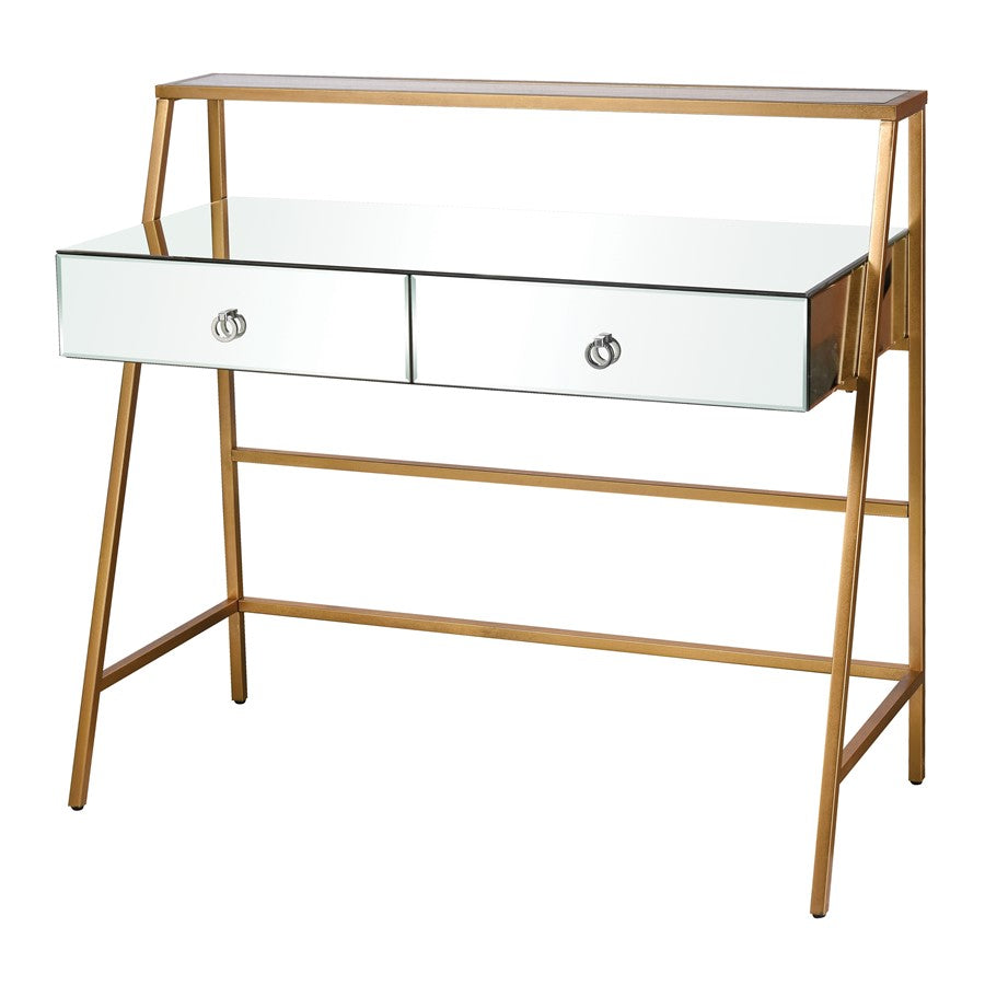 Atlas Lighting Peerage Console Table, Gold Leaf