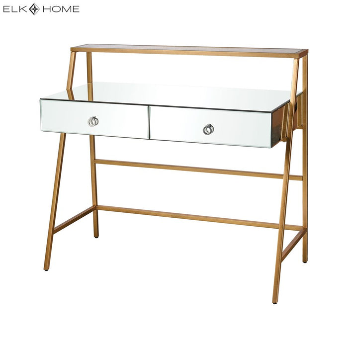 Atlas Lighting Peerage Console Table, Gold Leaf