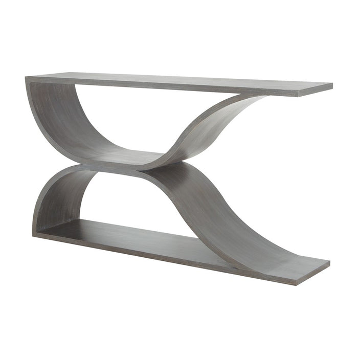 Atlas Lighting Pin Hollow Console Table, Gray