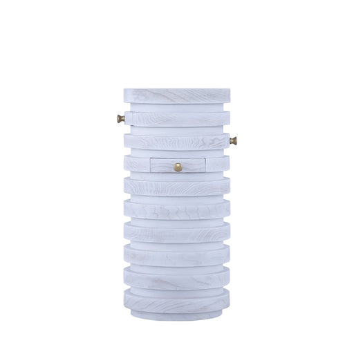 Atlas Lighting Prospect Accent Table, White Ash Burl