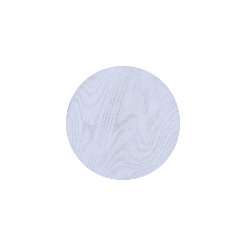 Atlas Prospect 12in Accent Table | White Ash Burl Wood with Satin Brass | Living Room & Bedroom | 12 x 12 x 25 in | Model TA11149-01