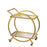 Atlas Lighting Ring Bar Cart, Gold