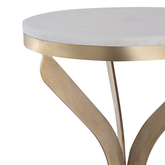 Atlas Lighting Rowe Accent Table, Aged Brass