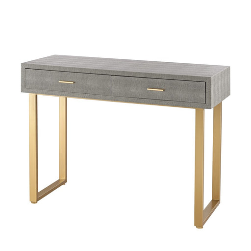 Atlas Lighting Sands Point Desk, 2 Drawer Gray