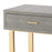 Atlas Lighting Sands Point Desk, 2 Drawer Gray