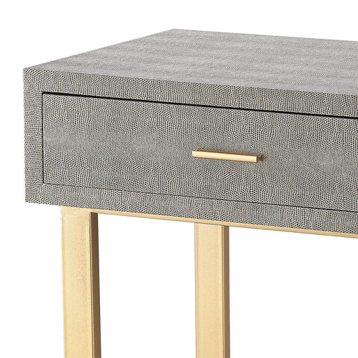 Atlas Lighting Sands Point Desk, 2 Drawer Gray