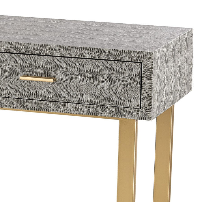 Atlas Lighting Sands Point Desk, 2 Drawer Gray