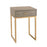 Atlas Lighting Shagreen Accent Table, Gray