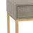 Atlas Lighting Shagreen Accent Table, Gray