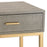 Atlas Lighting Shagreen Accent Table, Gray