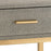 Atlas Lighting Shagreen Accent Table, Gray