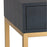 Atlas Lighting Shagreen Accent Table, Navy