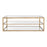 Atlas Lighting Strie Coffee Table, Antique Brass