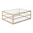 Atlas Lighting Strie Coffee Table, Antique Brass