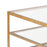 Atlas Lighting Strie Coffee Table, Antique Brass