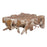 Atlas Lighting Teak Coffee Table, Natural