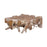 Atlas Lighting Teak Coffee Table, Natural