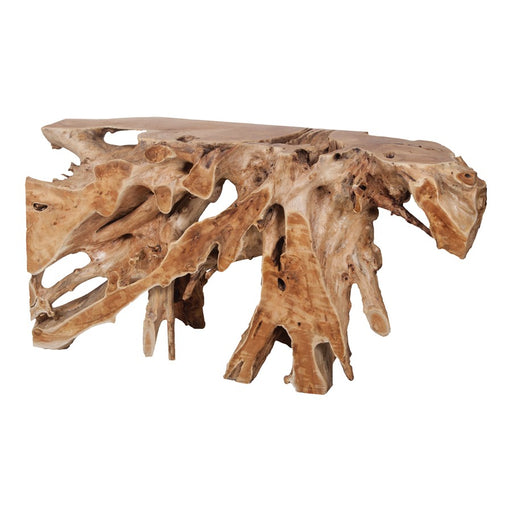 Atlas Lighting Teak Root Console Table, Natural