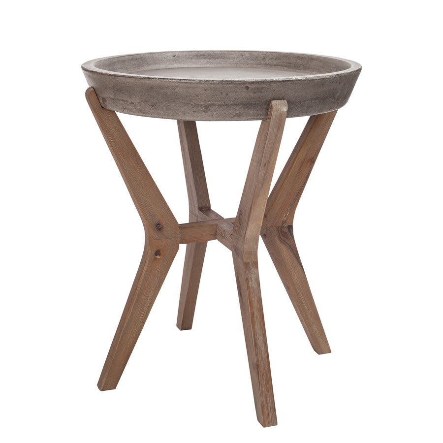 Atlas Lighting Tonga Accent Table, Polished Concrete