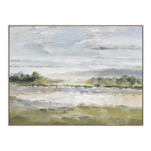 Atlas Lighting Acton Meadow Framed Wall Art, Gray