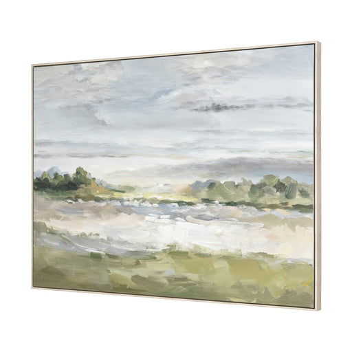 Atlas Lighting Acton Meadow Framed Wall Art, Gray