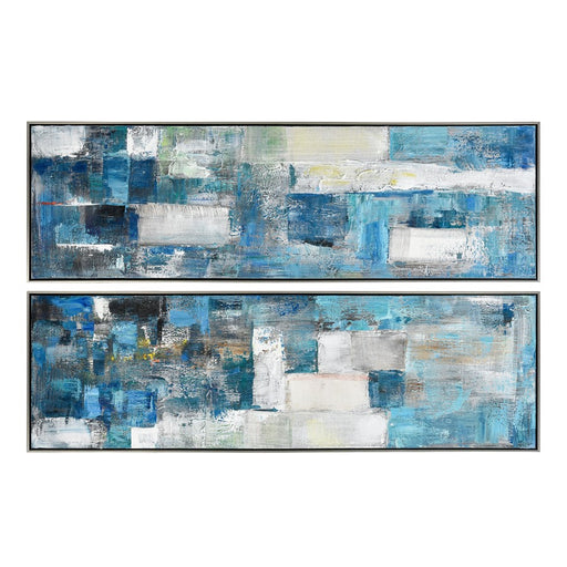 Atlas Lighting Blue Apparent Wall Art, Set of 2, Blue