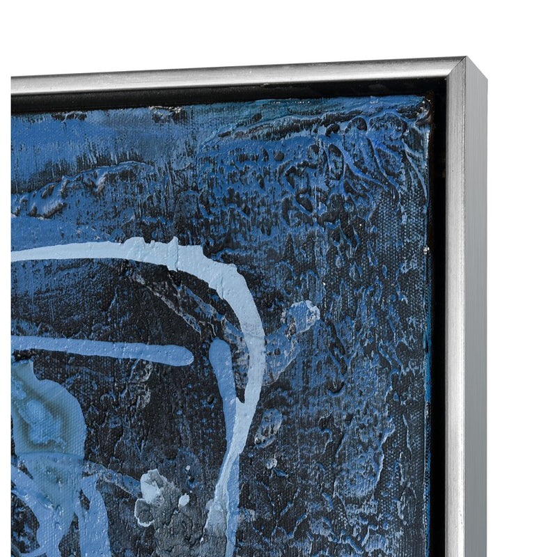 Atlas Lighting Blue Rhythm Framed Wall Art, Blue