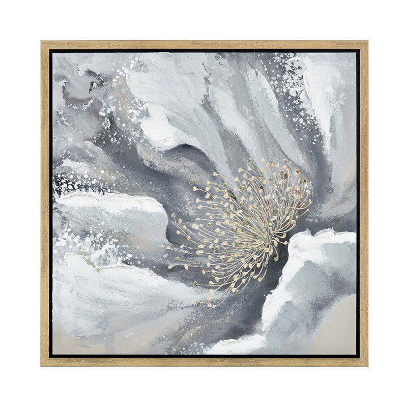 Atlas Lighting Bowie Bloom I Framed Wall Art, Gray