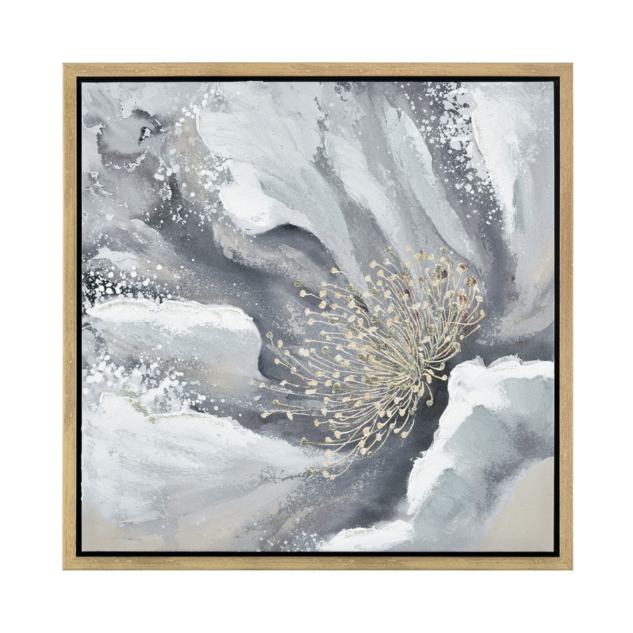 Atlas Lighting Bowie Bloom I Framed Wall Art, Gray