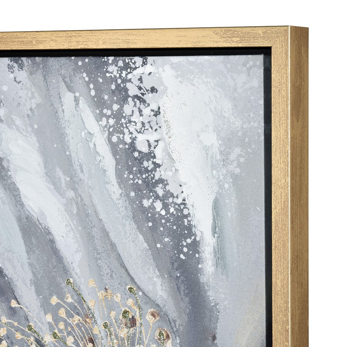 Atlas Lighting Bowie Bloom I Framed Wall Art, Gray