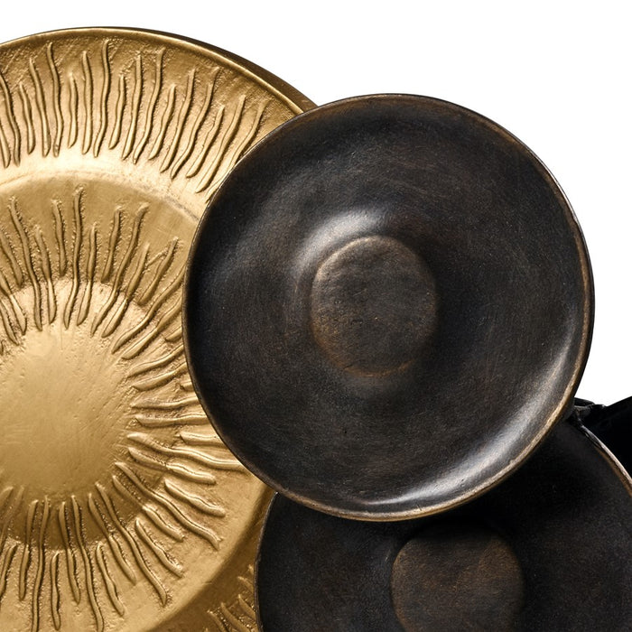 Atlas Lighting Breckman Dimensional Wall Art, Brass