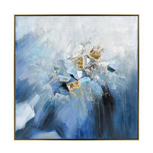 Atlas Lighting Bursts Framed Wall Art, Blue