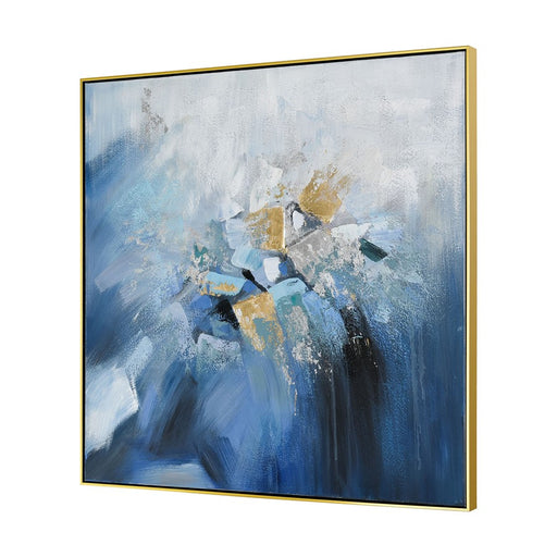 Atlas Lighting Bursts Framed Wall Art, Blue