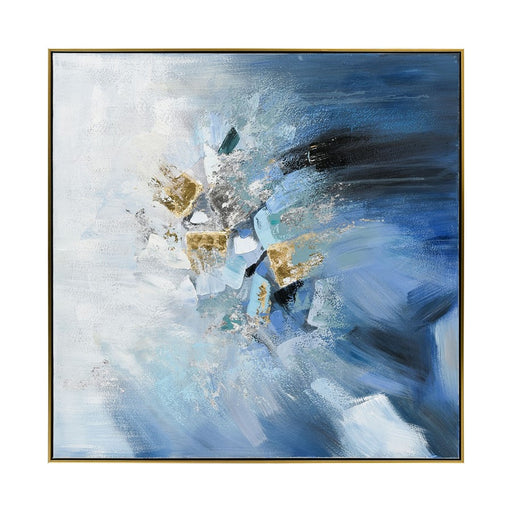 Atlas Lighting Bursts Framed Wall Art, Blue