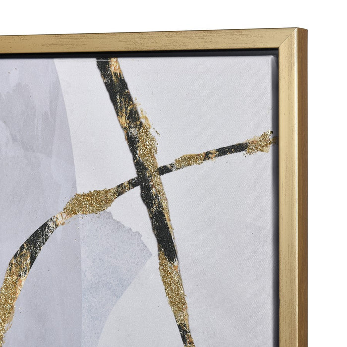 Atlas Lighting Kenner Framed Wall Art, Gray