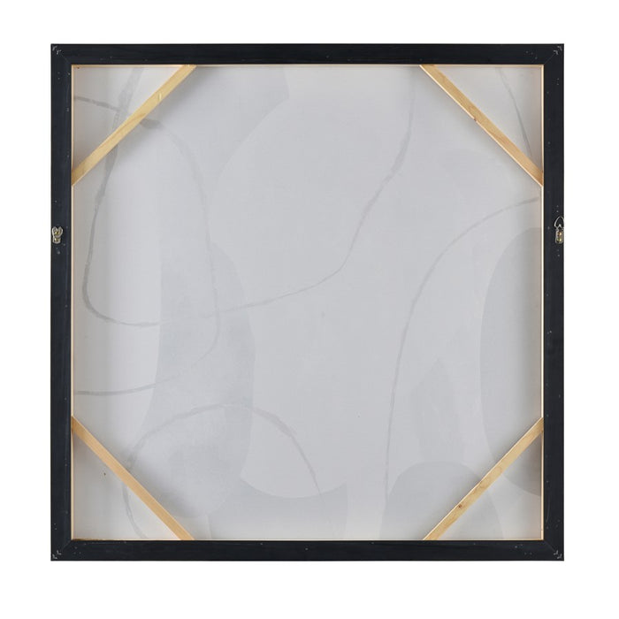 Atlas Lighting Kenner Framed Wall Art, Gray