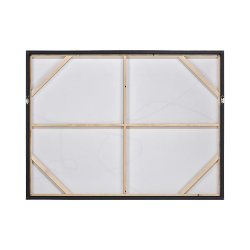 Atlas Lighting Kinetic 47in Framed Wall Art | Taupe Fabric Transitional | Living Room & Bedroom Wall Decor | 47.25 x 2 x 35.5 in | Model WA11075-01