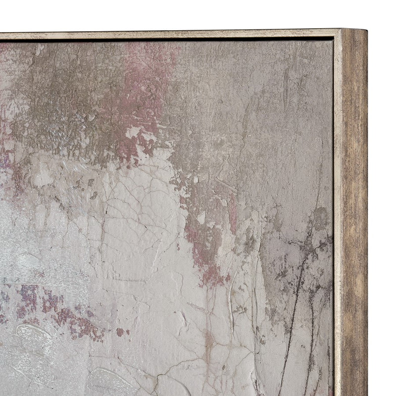 Atlas Lighting Kinetic 47in Framed Wall Art | Taupe Fabric Transitional | Living Room & Bedroom Wall Decor | 47.25 x 2 x 35.5 in | Model WA11075-01