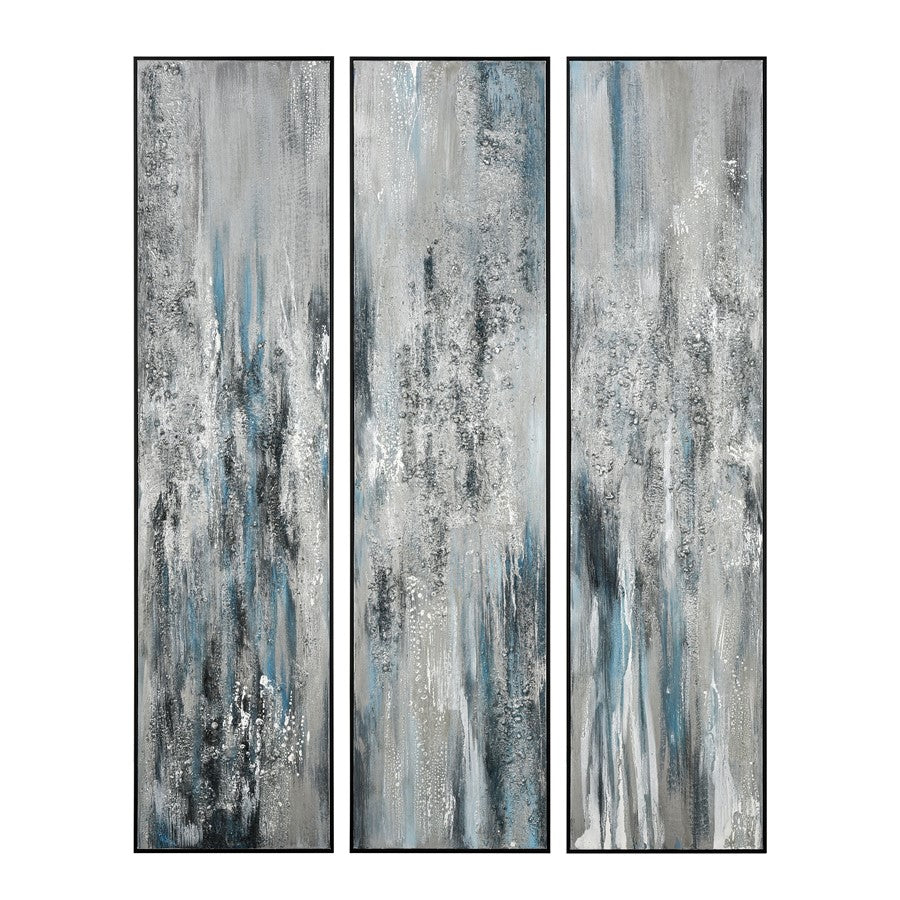 Atlas Lighting Lasting Texture Wall Art, Set of 3, Gray