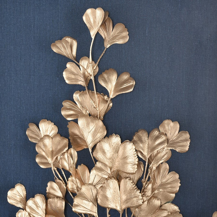 Atlas Lighting Leaf Shadow II Framed Wall Art, Gold