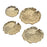 Atlas Lighting Lilypad Bowl, Set of 4, Gold
