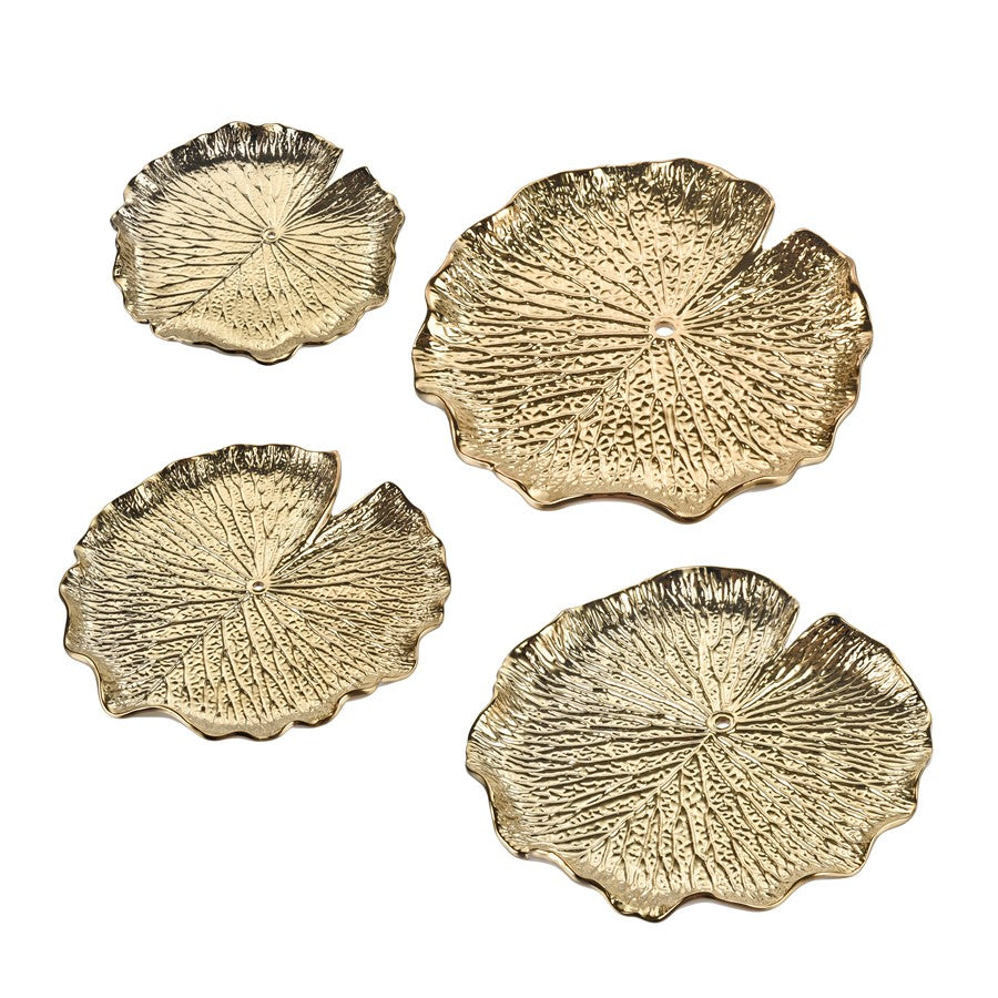 Atlas Lighting Lilypad Bowl, Set of 4, Gold