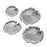 Atlas Lighting Lilypad Bowl, Set of 4, Silver