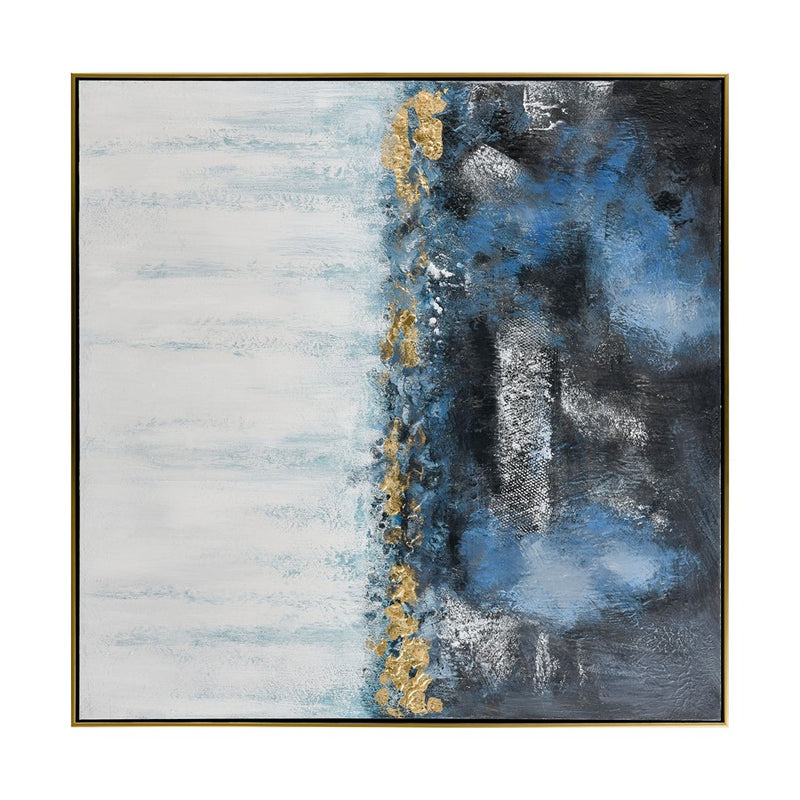 Atlas Lighting Living Blues Framed Wall Art, Blue