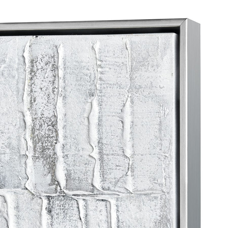 Atlas Lofi 40x60in Framed Wall Art | Textured White Acrylic Canvas | Living Room & Office Decor | 40 x 2 x 60 in | Model WA11084-01
