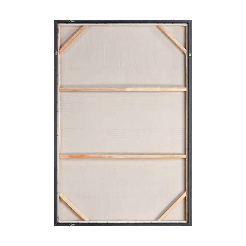 Atlas Lofi 40x60in Framed Wall Art | Textured White Acrylic Canvas | Living Room & Office Decor | 40 x 2 x 60 in | Model WA11084-01