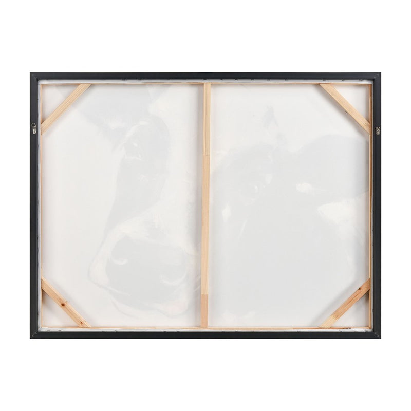 Atlas Lighting Lucy the Cow Framed Wall Art, White